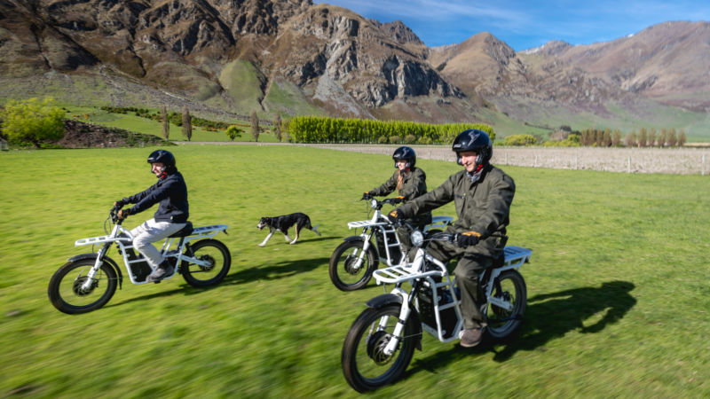 Join Real Journeys and explore the spectacular back country terrain at Walter Peak by electric trail bike.